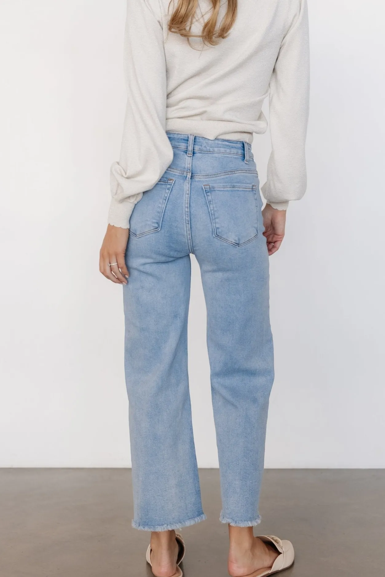 Outlet Baltic Born Brody High-Rise Wide Leg Jeans | Light Wash LightWash