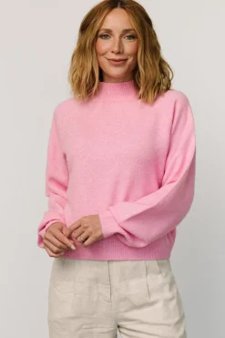 Hot Baltic Born Bronson Mock Neck Sweater | Pink