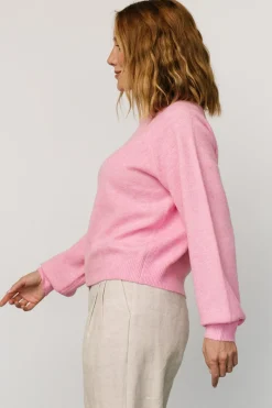 Hot Baltic Born Bronson Mock Neck Sweater | Pink