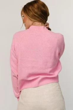 Hot Baltic Born Bronson Mock Neck Sweater | Pink
