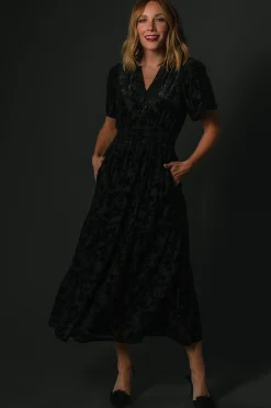 Discount Baltic Born Bronwyn Velvet Dress | Black