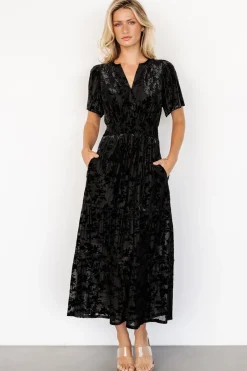 Discount Baltic Born Bronwyn Velvet Dress | Black