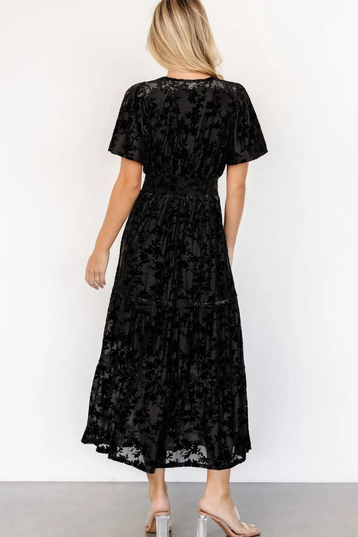 Discount Baltic Born Bronwyn Velvet Dress | Black