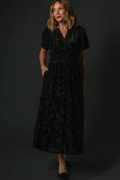 Discount Baltic Born Bronwyn Velvet Dress | Black