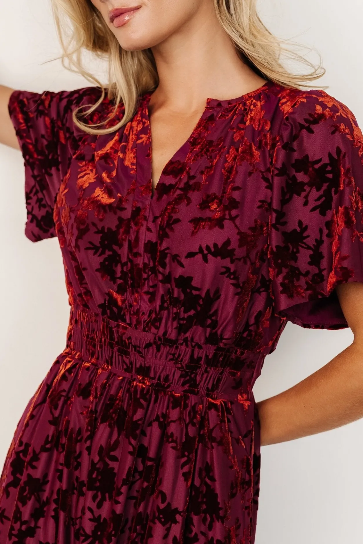 Best Baltic Born Bronwyn Velvet Dress | Rust