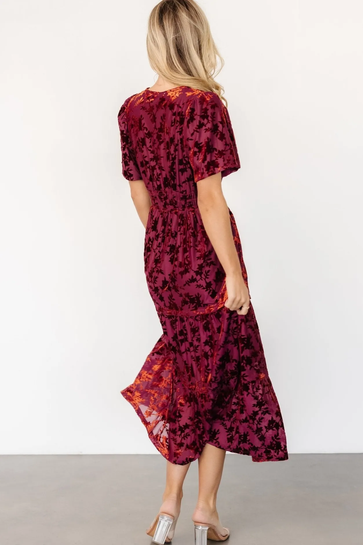 Best Baltic Born Bronwyn Velvet Dress | Rust