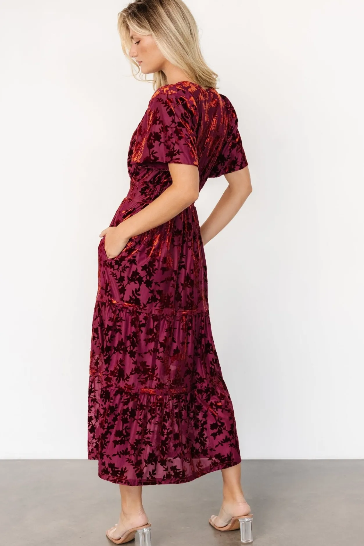 Best Baltic Born Bronwyn Velvet Dress | Rust