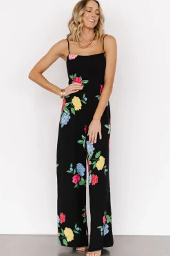 Discount Baltic Born Brooklyn Wide Leg Jumpsuit | Black Floral BlackFloral
