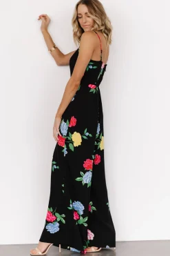 Discount Baltic Born Brooklyn Wide Leg Jumpsuit | Black Floral BlackFloral