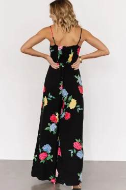 Discount Baltic Born Brooklyn Wide Leg Jumpsuit | Black Floral BlackFloral