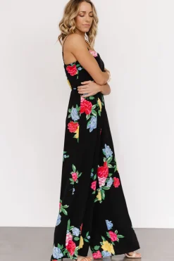 Discount Baltic Born Brooklyn Wide Leg Jumpsuit | Black Floral BlackFloral