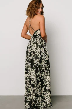 Discount Baltic Born Brylee Maxi Dress | Black Flower Print BlackFlowerPrint