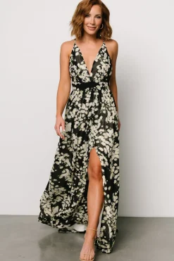 Discount Baltic Born Brylee Maxi Dress | Black Flower Print BlackFlowerPrint