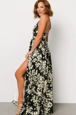 Discount Baltic Born Brylee Maxi Dress | Black Flower Print BlackFlowerPrint