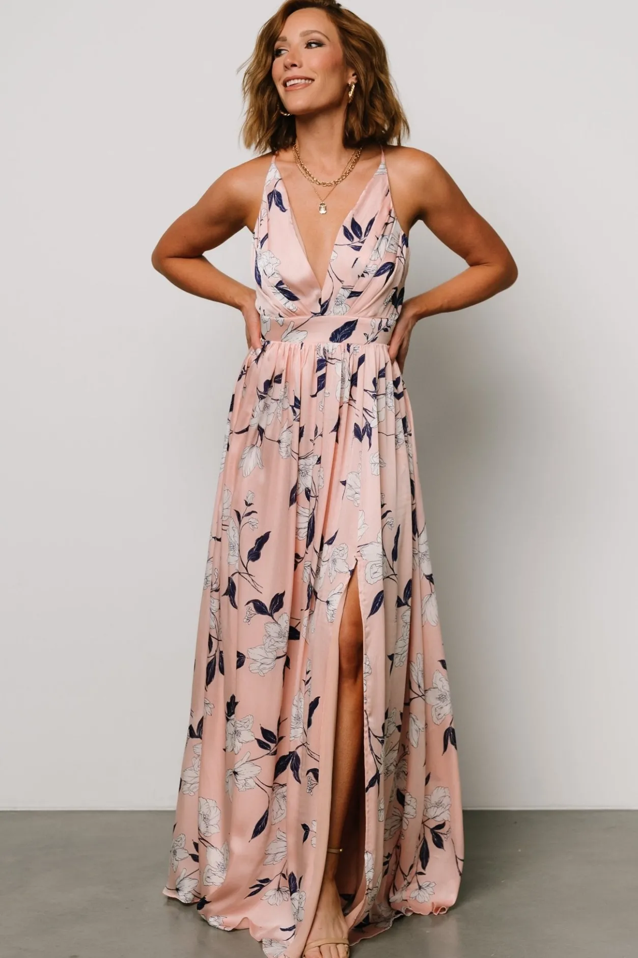 Online Baltic Born Brylee Maxi Dress | Blush Floral BlushFloral