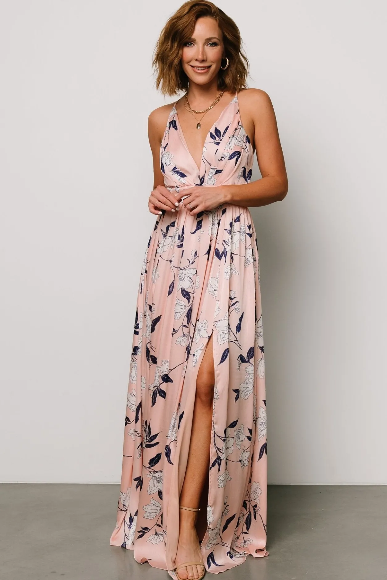 Online Baltic Born Brylee Maxi Dress | Blush Floral BlushFloral