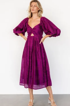 Hot Baltic Born Brynn Midi Dress | Berry