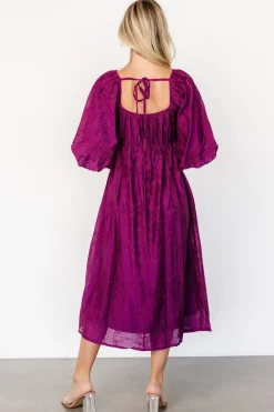 Hot Baltic Born Brynn Midi Dress | Berry