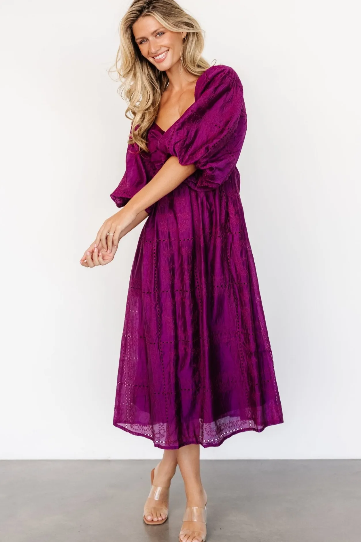 Hot Baltic Born Brynn Midi Dress | Berry