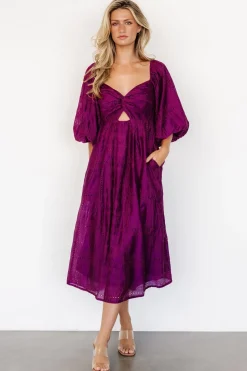 Hot Baltic Born Brynn Midi Dress | Berry