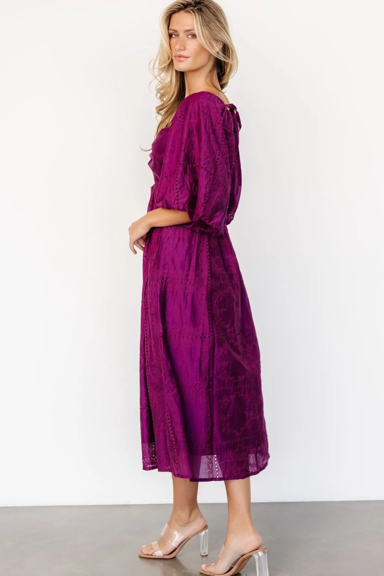 Hot Baltic Born Brynn Midi Dress | Berry
