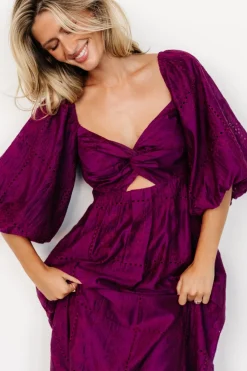 Hot Baltic Born Brynn Midi Dress | Berry