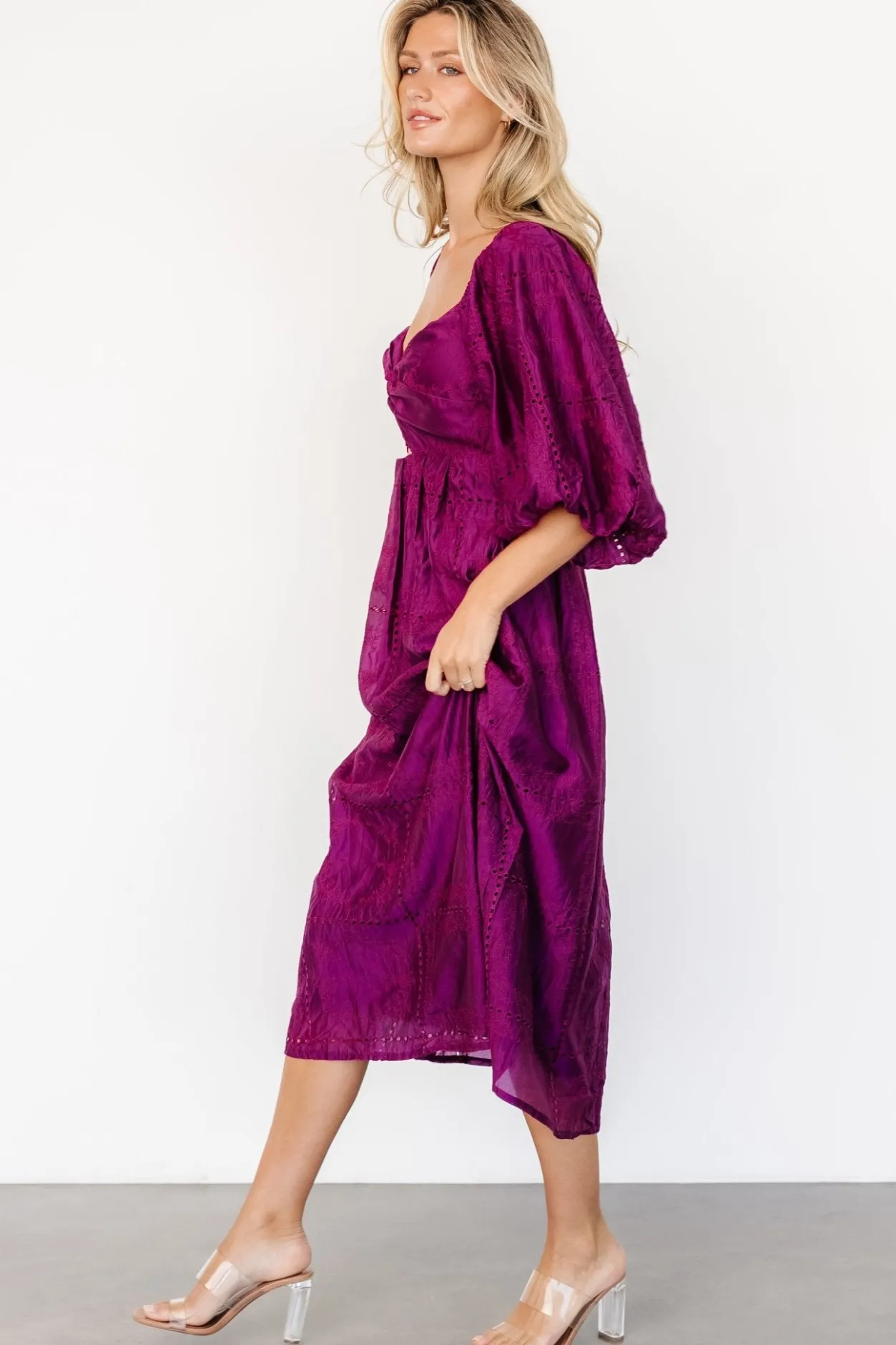 Hot Baltic Born Brynn Midi Dress | Berry