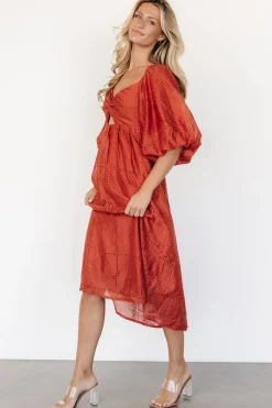 Sale Baltic Born Brynn Midi Dress | Rust