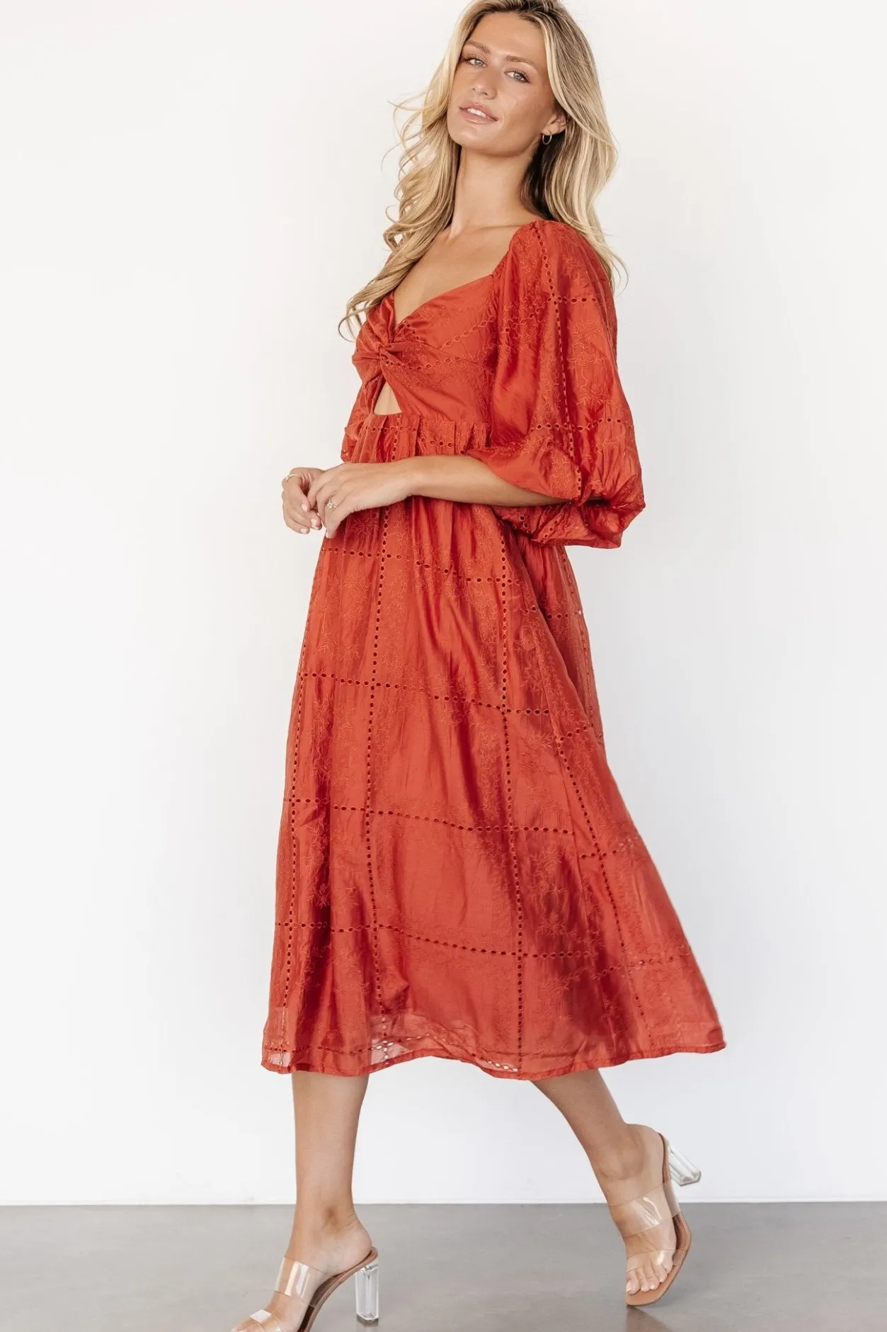 Sale Baltic Born Brynn Midi Dress | Rust