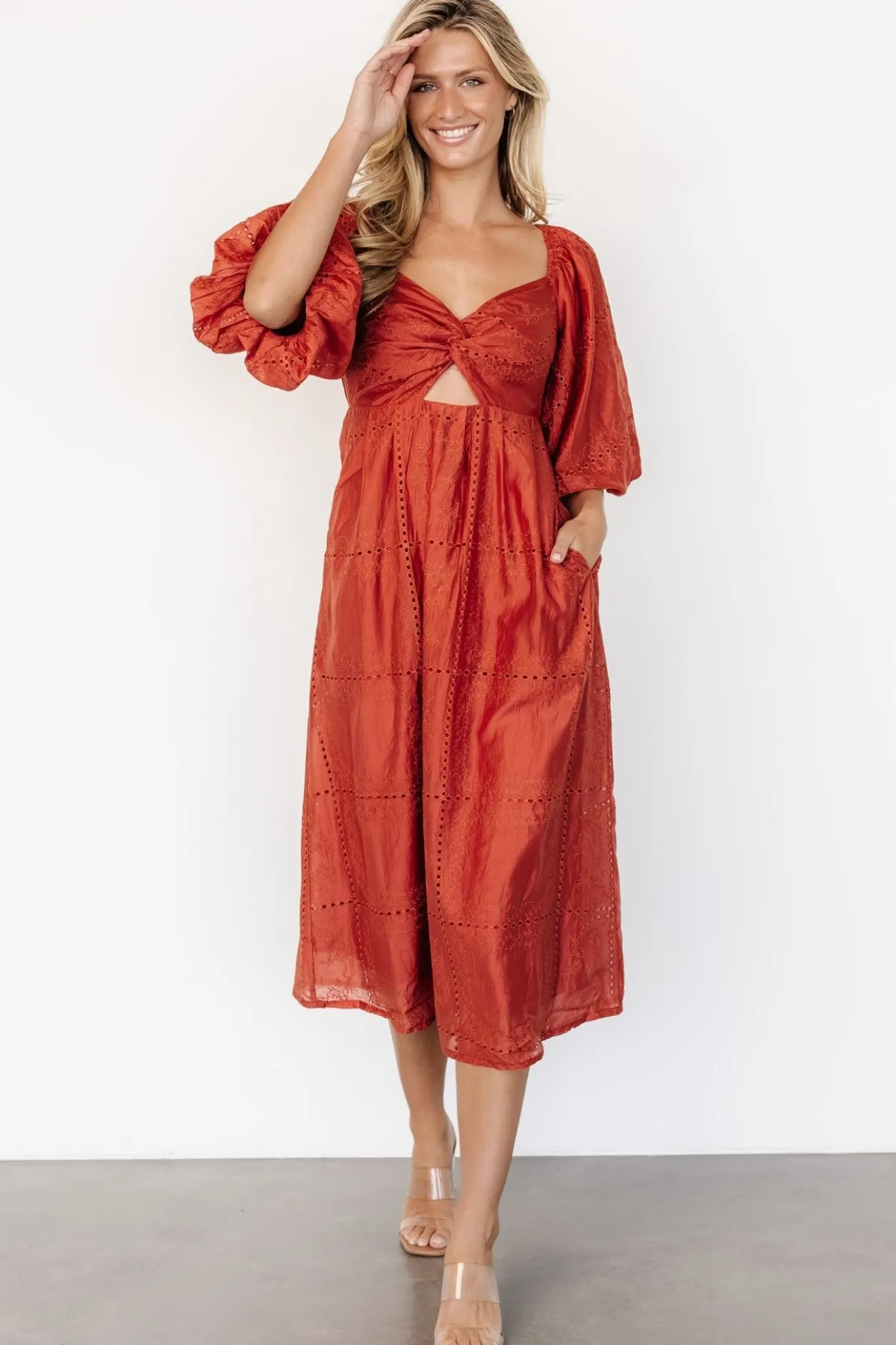 Sale Baltic Born Brynn Midi Dress | Rust