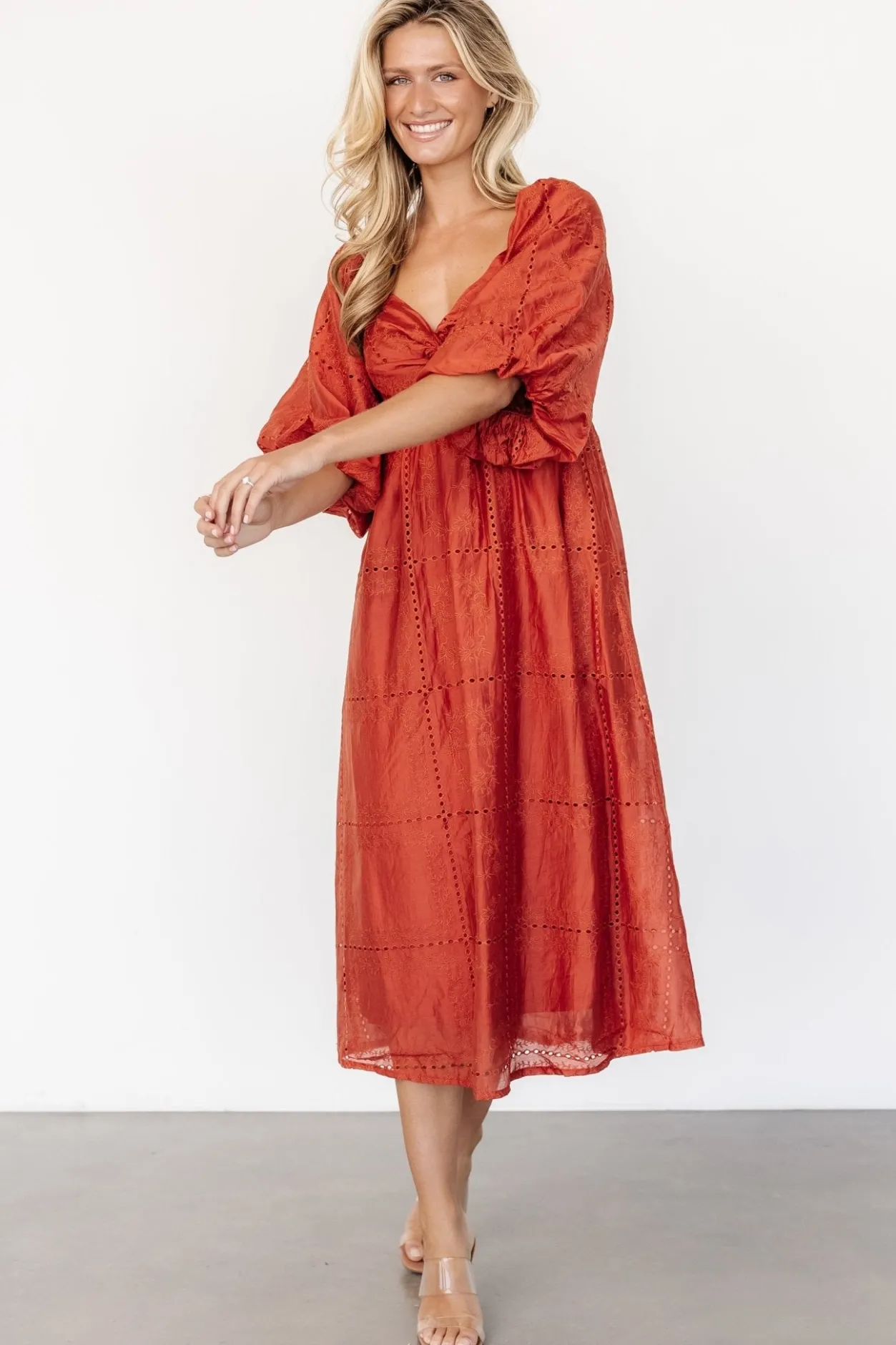 Sale Baltic Born Brynn Midi Dress | Rust