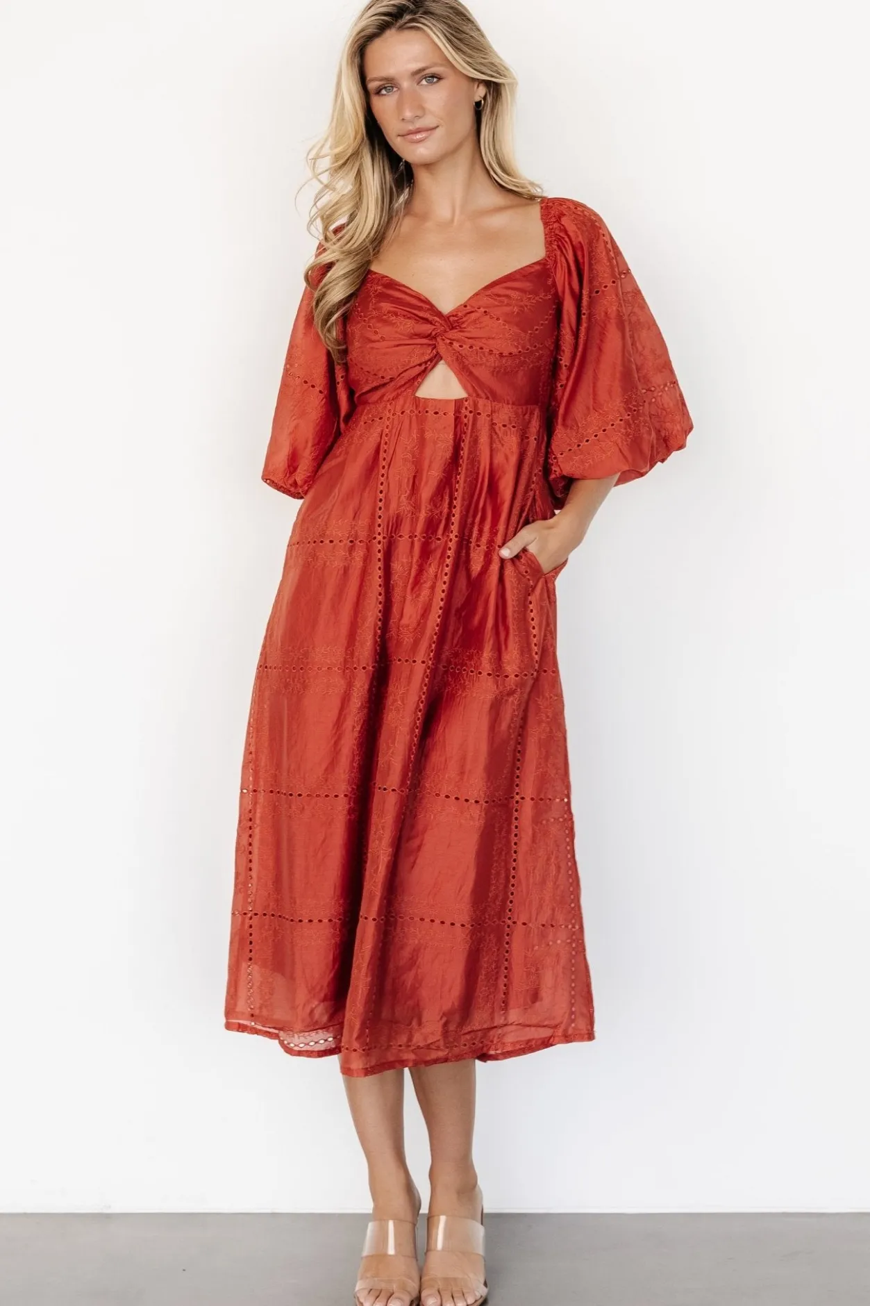 Sale Baltic Born Brynn Midi Dress | Rust