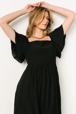 Online Baltic Born Buttercup Midi Dress | Black
