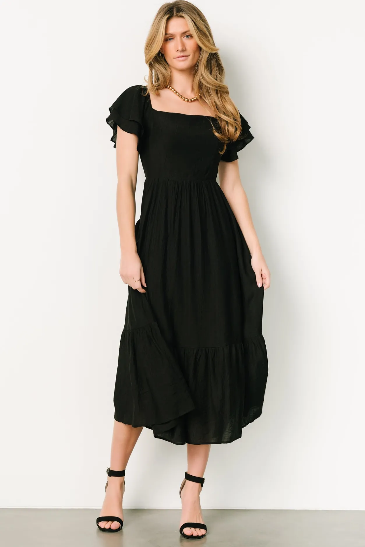 Online Baltic Born Buttercup Midi Dress | Black