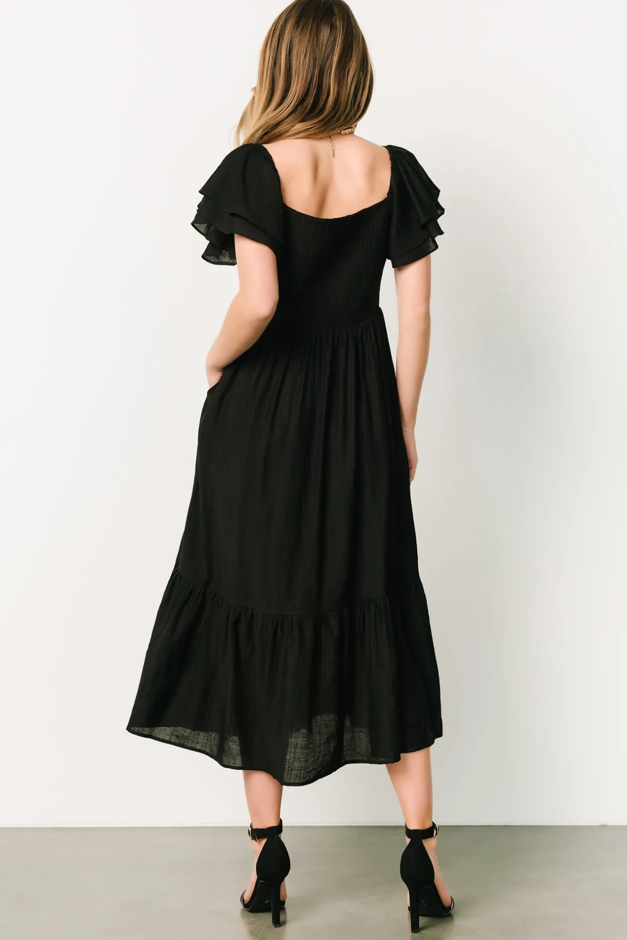 Online Baltic Born Buttercup Midi Dress | Black