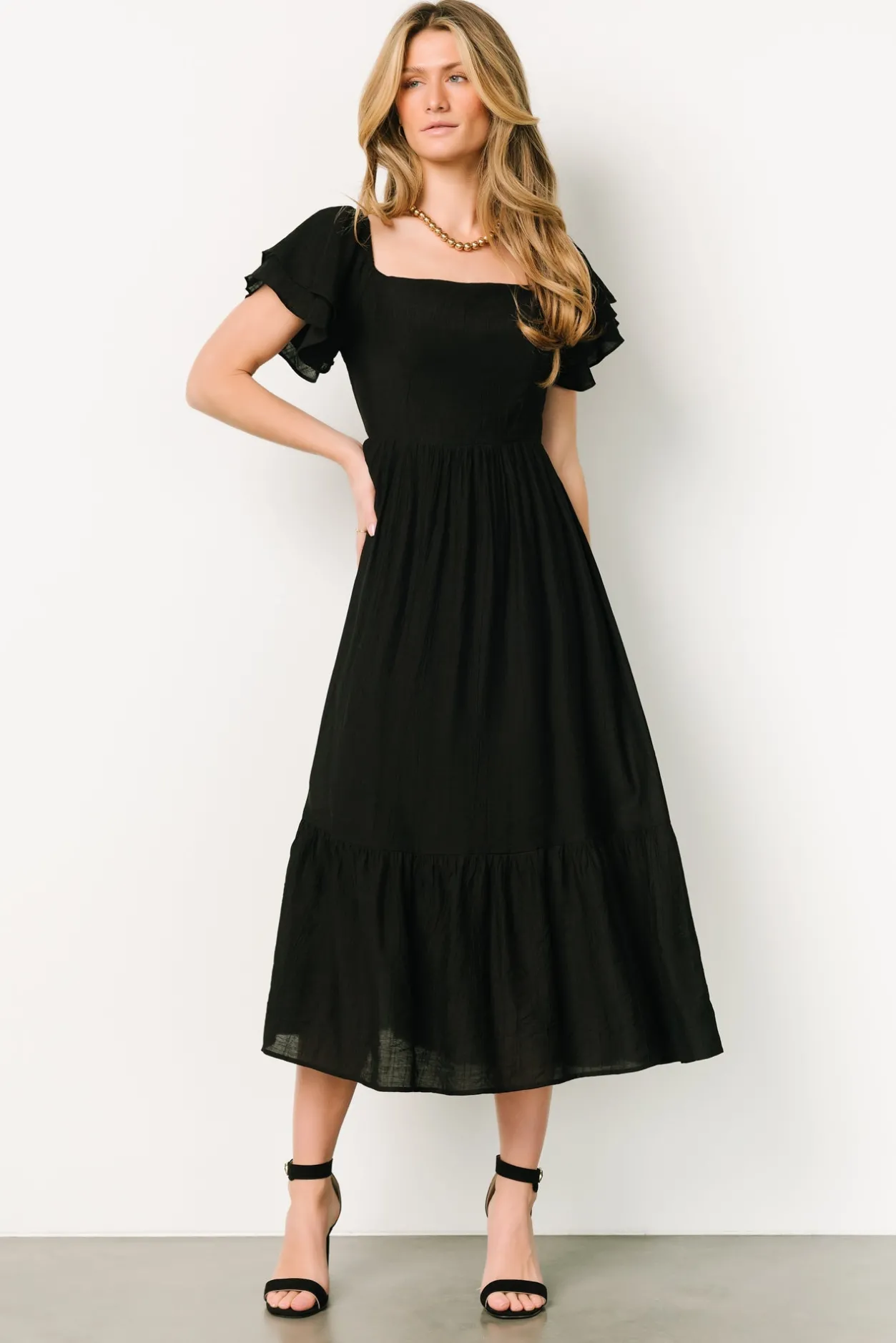 Online Baltic Born Buttercup Midi Dress | Black
