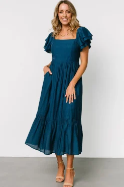 Fashion Baltic Born Buttercup Midi Dress | Deep Blue DeepBlue