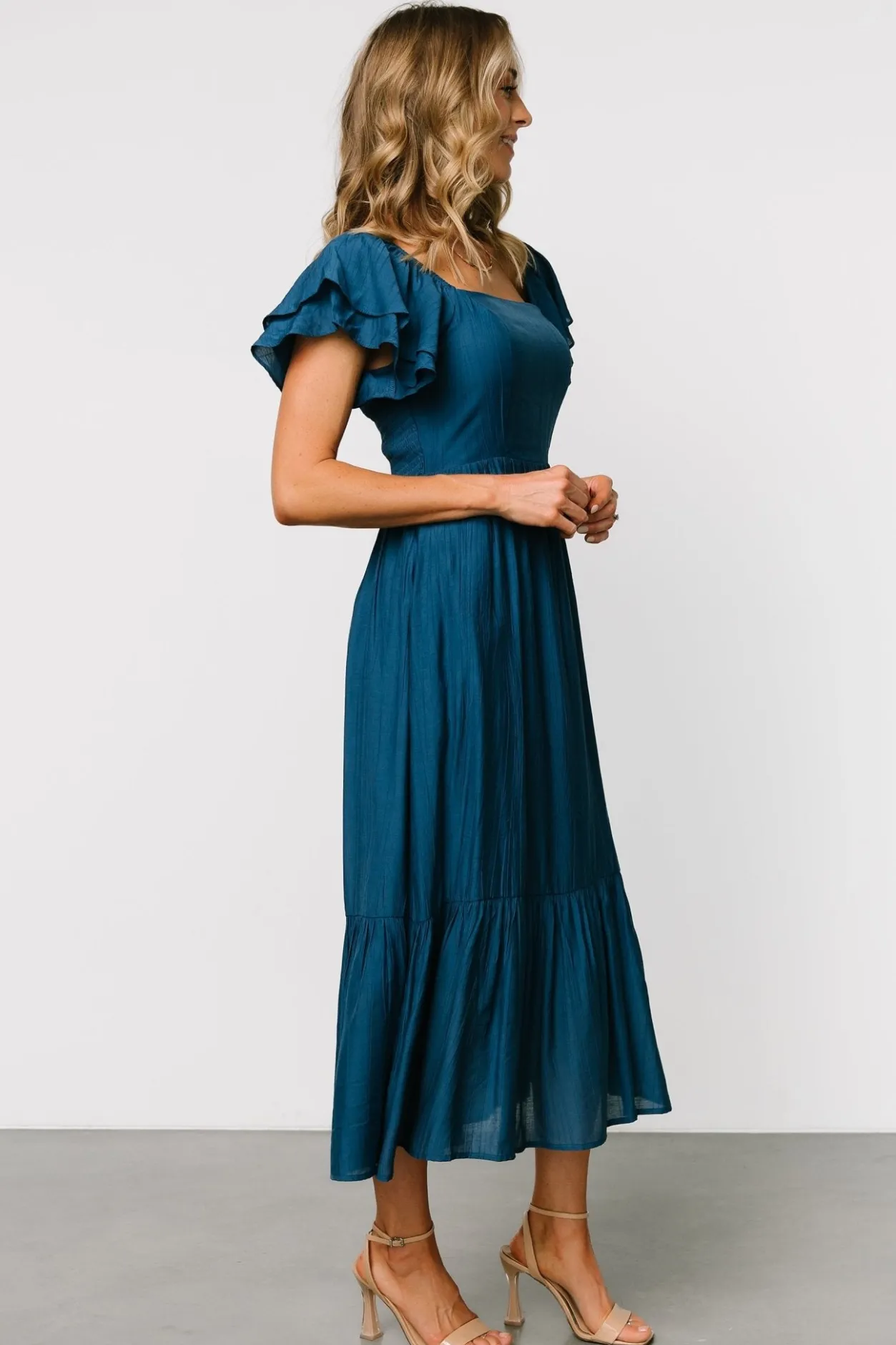 Fashion Baltic Born Buttercup Midi Dress | Deep Blue DeepBlue