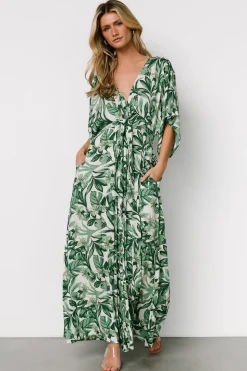Discount Baltic Born Byron Jumpsuit | Green Print GreenPrint