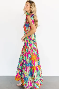 Fashion Baltic Born Cabana Maxi Dress | Green + Fuchsia Multi Green+FuchsiaMulti