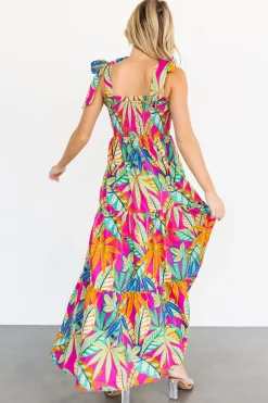 Fashion Baltic Born Cabana Maxi Dress | Green + Fuchsia Multi Green+FuchsiaMulti