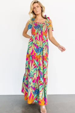 Fashion Baltic Born Cabana Maxi Dress | Green + Fuchsia Multi Green+FuchsiaMulti