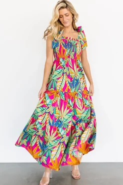 Fashion Baltic Born Cabana Maxi Dress | Green + Fuchsia Multi Green+FuchsiaMulti