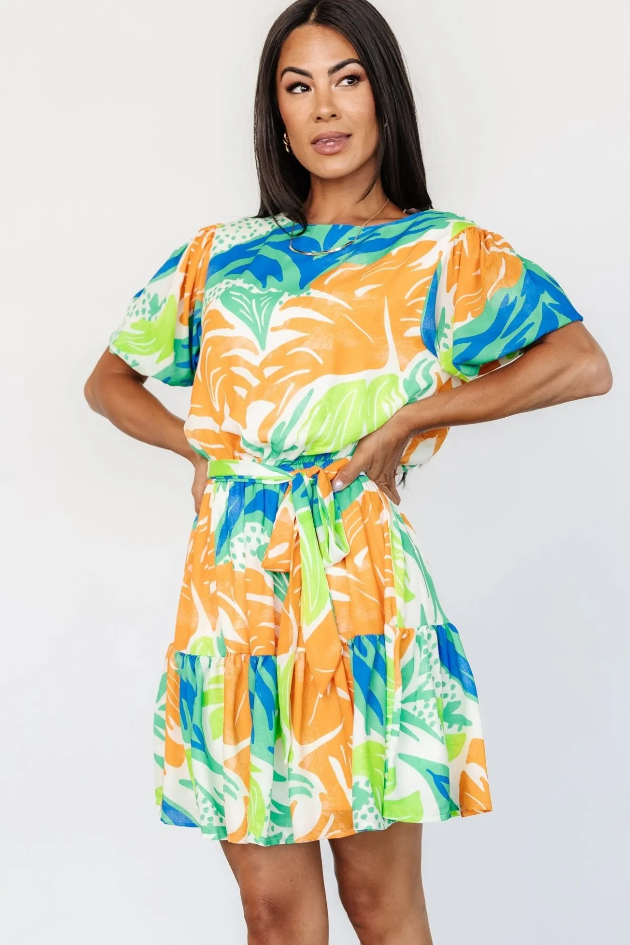 Best Baltic Born Cabo Short Dress | Multi Print MultiPrint
