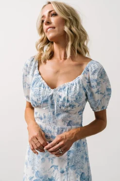 New Baltic Born Cadence Midi Dress | Blue Floral BlueFloral