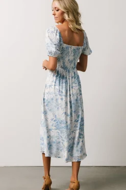 New Baltic Born Cadence Midi Dress | Blue Floral BlueFloral