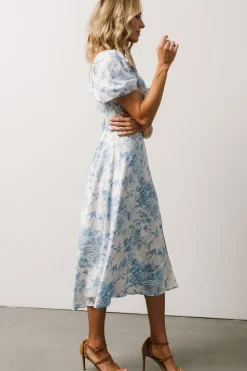 New Baltic Born Cadence Midi Dress | Blue Floral BlueFloral