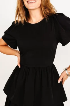 New Baltic Born Cadenza Tiered Maxi Dress | Black