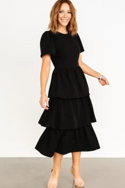 New Baltic Born Cadenza Tiered Maxi Dress | Black