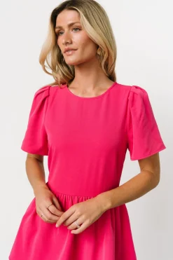 Online Baltic Born Cadenza Tiered Maxi Dress | Deep Pink DeepPink